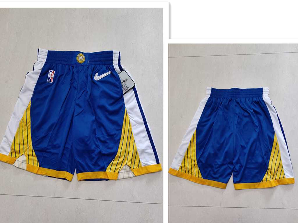 Golden State Warriors Blue 75th Anniversary Diamond 2021 Stitched Shorts->boston celtics->NBA Jersey